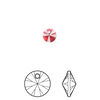 Drop 12pk scarlet, Crystal Passions® 6mm pendant mini disk 6428 image number 0