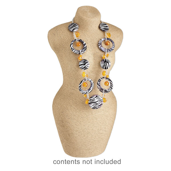 Display, paper / paper twine / wood, natural, 18 x 8 x 5-1/2 inch mannequin. Sold individually. image number 2