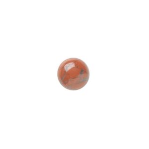 Red jasper 1pkg10, calibrated round cab natural 8mm