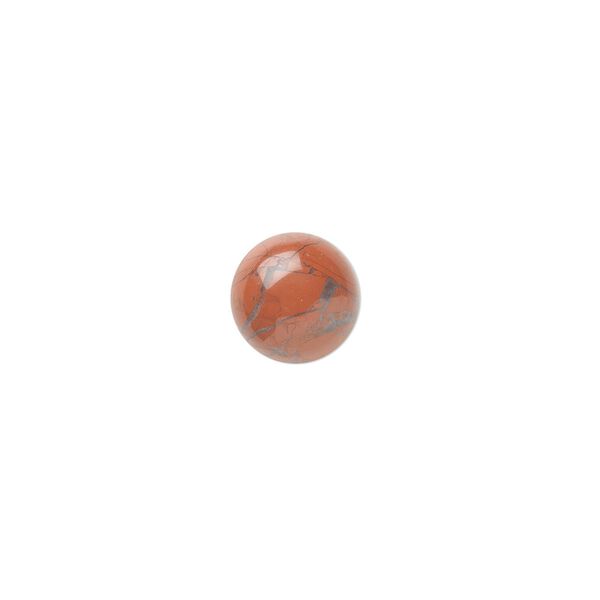 Red jasper 1pkg10, calibrated round cab natural 8mm image number 0