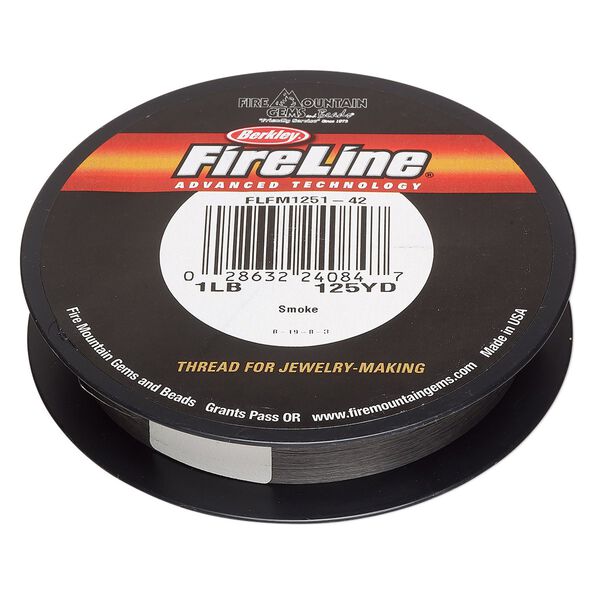 Thread, Berkley® FireLine®, gel-spun polyethylene, smoke, 0.06mm diameter, 1-pound test. Sold per 125-yard spool. image number 0