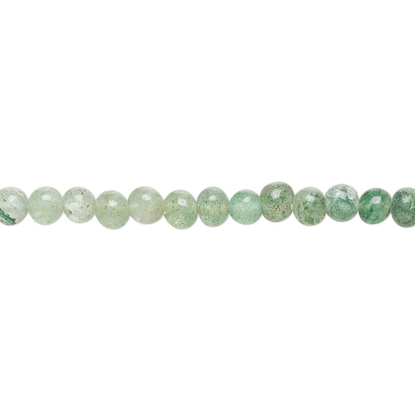 Bead 1pkg1 green aventurine, mini hand-cut pebble C grade, 14 inch natural shaded image number 0