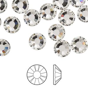 Flat back 12pk crystal foil back, Preciosa MAXIMA Czech crystal rhinestone 8.41-8.67mm chaton rose round SS40