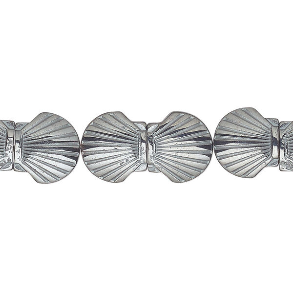 Bead, Hemalyke™ (manmade), 11x10mm clamshell. Sold per 16-inch strand. image number 0