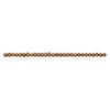 Freshwater pearl 1pkg1, semi-round, 14 inch dark golden copper 7-10mm cultured image number 1