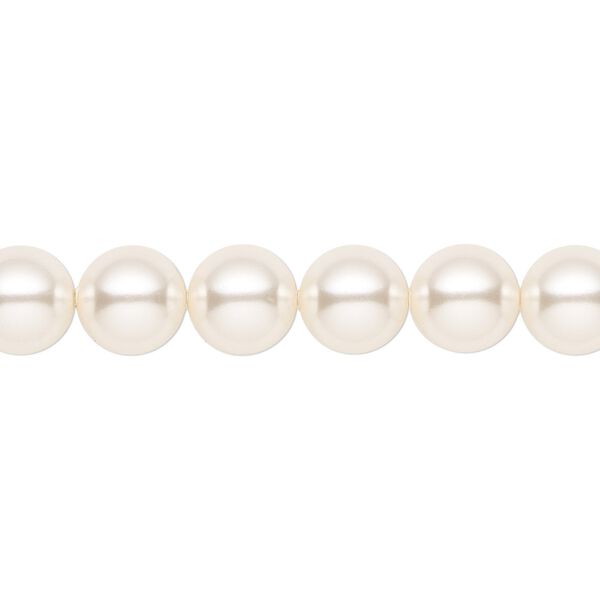 Pearl 50pk light creamrose, Crystal Passions® 8mm round 5810 image number 0