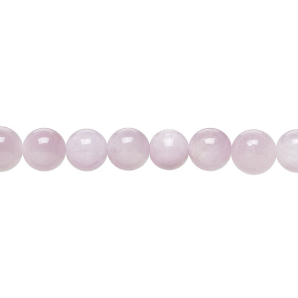 Bead, kunzite (natural), opaque to semitranslucent, 6mm hand-cut round, B grade, Mohs hardness 6-1/2 to 7. Sold per 8-inch strand, approximately 30 beads. image number 0