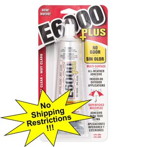 Adhesive, E6000® Plus, pkg/1.9-fluid-ounce tube.