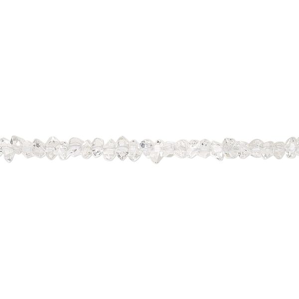 Quartz crystal 1pkg1, double pointed bead natural 15.5-16 inch 2x2mm-5x2mm image number 0