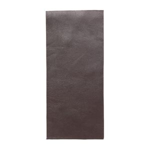 Sheet, leather, brown, 9x4-inch rectangle, 0.7-0.8mm thick. Sold individually.