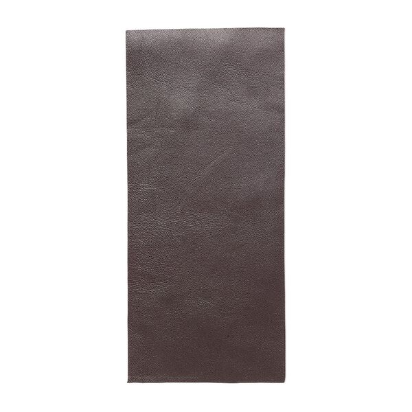 Sheet, leather, brown, 9x4-inch rectangle, 0.7-0.8mm thick. Sold individually. image number 0