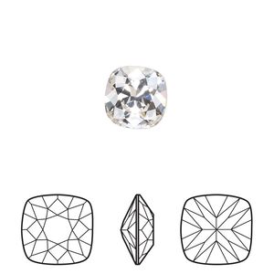 Fancy stone 6pk crystal foil back, Crystal Passions® 10mm cushion 4470