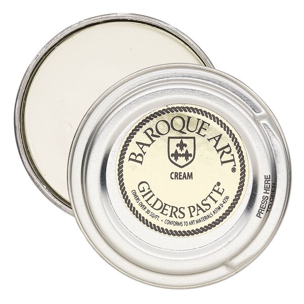 Wax paste, Gilders Paste®, pkg/1-ounce tin, cream. image number 0