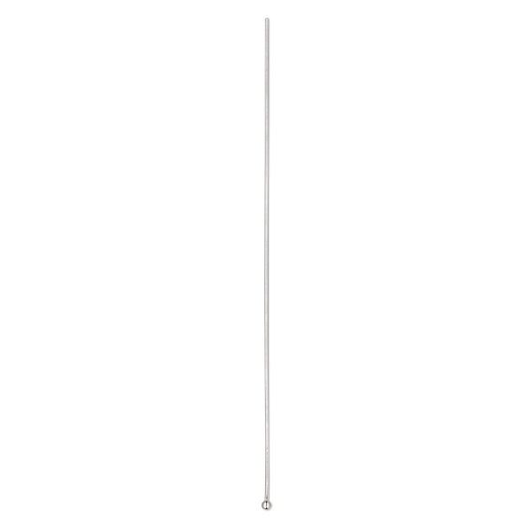 Head pin, sterling silver, 3 inches with 1.5mm ball, 22 gauge. Sold per pkg of 100. image number 0