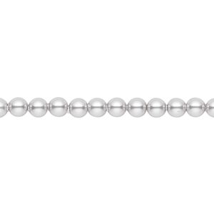 Pearl 500pk light grey, Swarovski® 4mm round 5810