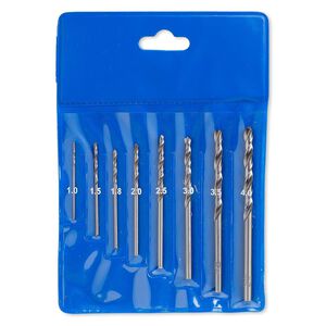 Drill bit, steel, 1-1/4 to 3 inches with 1-4mm twisted bit. Sold per 8-piece set.