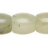 New "jade" 1pkg1, barrel bead natural, 15 inch 21x20mm-22x21mm light to dark image number 0