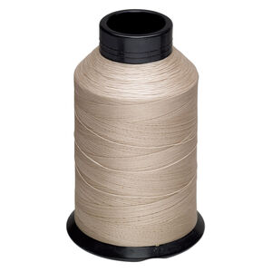 Thread, Nymo&reg; 1pkg3oz, nylon, light brown, size D.
