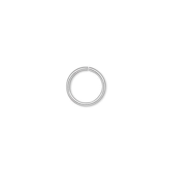 Jump ring, sterling silver-filled, 10mm round, 8.4mm inside diameter, 20 gauge. Sold per pkg of 50. image number 0