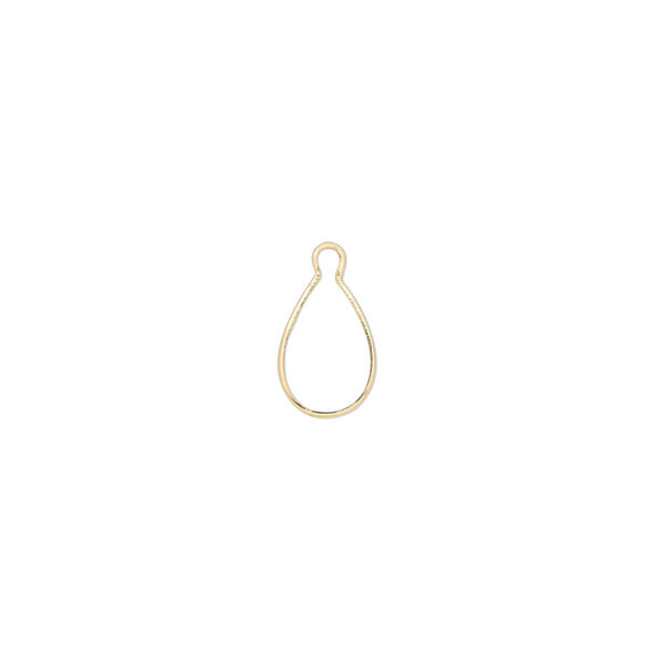 Drop, Wrap-Tite®, 14Kt gold, 9x6mm pear setting. Sold individually. image number 0