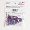 Necklace kit 1pkg20, acrylic / faux suede, purple / black / white, assorted sizes / mixed shapes. image number 1