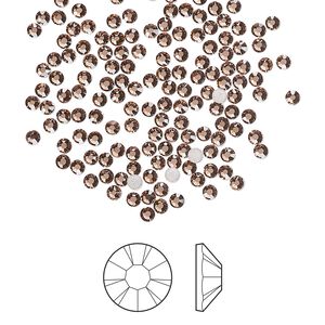 Flat back 1pkg1440, dusty rose foil back Preciosa MAXIMA Czech crystal hotfix rhinestone, 1.9-2.1mm chaton rose round SS6