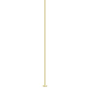 Head pin, 14Kt gold-filled, 2 inches, 24 gauge. Sold per pkg of 25.
