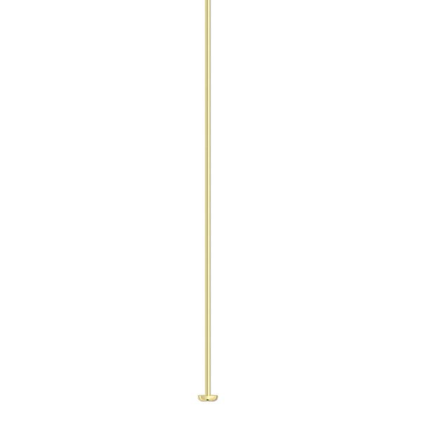 Head pin, 14Kt gold-filled, 2 inches, 24 gauge. Sold per pkg of 25. image number 0