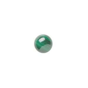 Malachite 1pkg6, calibrated round cab natural 8mm