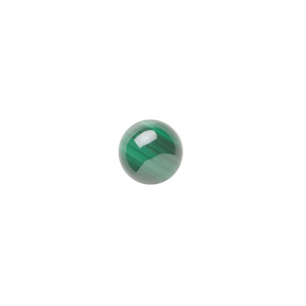 Malachite 1pkg6, calibrated round cab natural 8mm image number 0