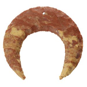 Fancy jasper 1pkg1, hand-knapped naja moon focal natural 48x44mm-50x46mm