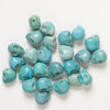 Bead mix, "howlite" (imitation) resin 1pkg25, opaque blue and light blue, 17x14mm-18x15mm skull. image number 0