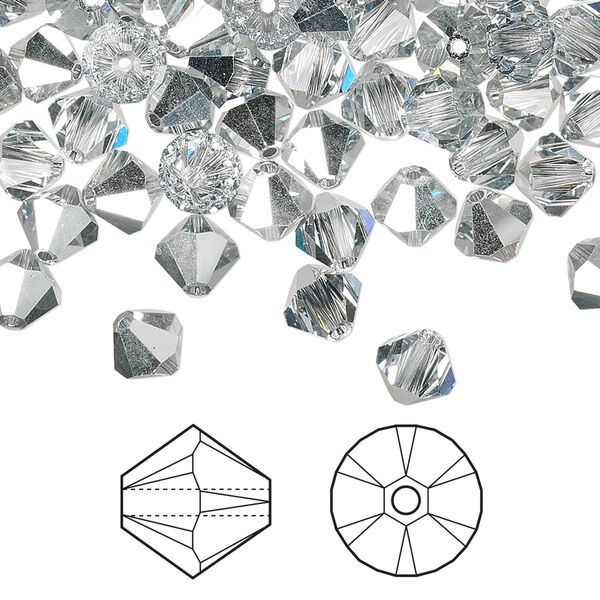 Bead 24pk crystal CAL, Crystal Passions® 6mm bicone 5328 image number 0