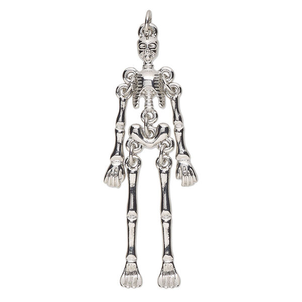 Focal, imitation-rhodium finished "pewter" (zinc-based alloy), 51x17mm skeleton. Sold individually. image number 0