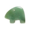 Green aventurine 1pkg1, half-drilled Zuni-style bear focal natural, 28x20mm-33x26mm light to medium image number 0