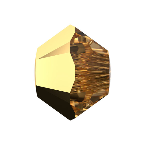 Bead 1pkg144 crystal aurum, Crystal Passions® 3mm bicone 5328 image number 0