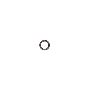 Jump ring 1pkg100 aluminum, 5mm round / 19 gauge / 3.1mm inside diameter / black