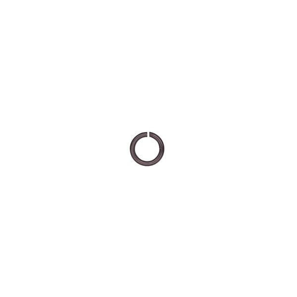 Jump ring 1pkg100 aluminum, 5mm round / 19 gauge / 3.1mm inside diameter / black image number 0