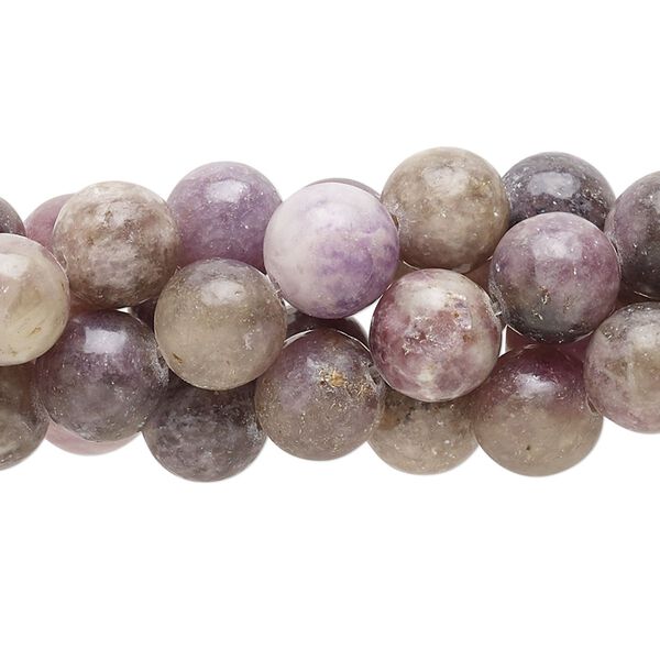 Quartz mix 1pkg10, round bead natural 15.5-16 inch 8mm image number 0
