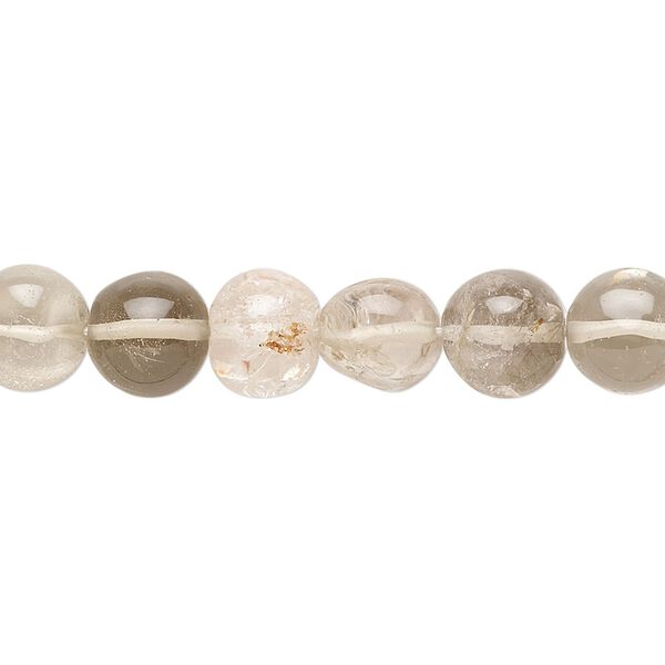 Lodolite 1pkg1, hand-cut uneven round bead natural 14 inch 8-9mm image number 0