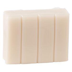 Polymer clay, Sculpey® PREMO, white translucent. Sold per 2-ounce bar.