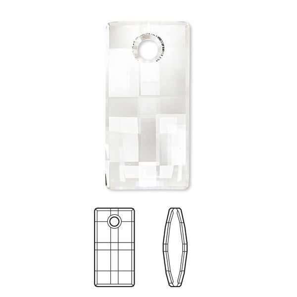 Focal 1pk crystal, Crystal Passions® 30x15mm pendant urban 6696 image number 0