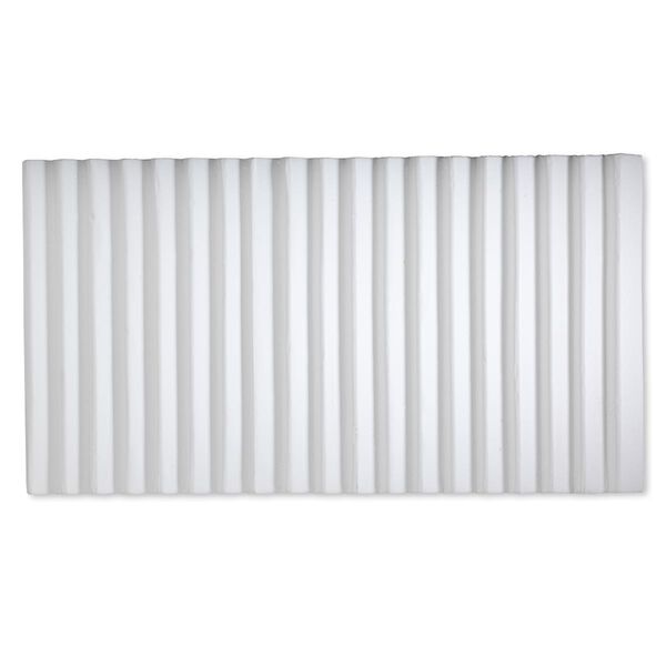 Display insert, bracelet, leatherette, white, 14-1/2 x 7-1/2 x 7/16 inches with 18 rows. Sold individually. image number 0
