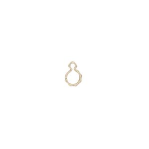 Drop, Wrap-Tite®, 14Kt gold-filled, 4mm fancy round setting. Sold per pkg of 2.
