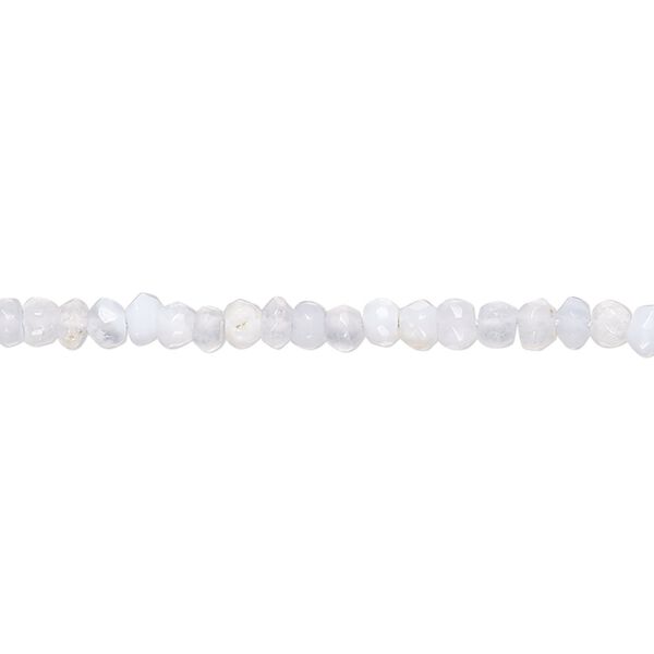 Blue lace agate 1pkg1, hand-cut faceted rondelle bead natural 10 inch 3x2mm-4x3mm image number 0