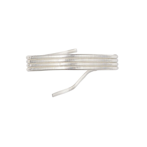 French wire, Beadalon®, sterling silver, 0.7mm tube. Sold per approximately 12-inch strand. image number 0