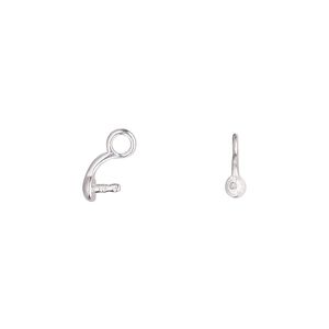 Cup, silver-plated brass, 2mm cup with 2mm peg, fits 6mm half-drilled bead. Sold per pkg of 10.