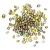 Freshwater pearl mix 1pkg1, top-drilled / center-drilled / herringbone-drilled rice / flat-sided rice, 2 ounce multi-green 3mm-14x12mm cultured image number 1