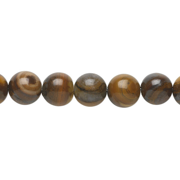 Bead, Jupiter jasper (natural), 8mm round, B grade, Mohs hardness 6-1/2 to 7. Sold per 15-1/2" to 16" strand. image number 0