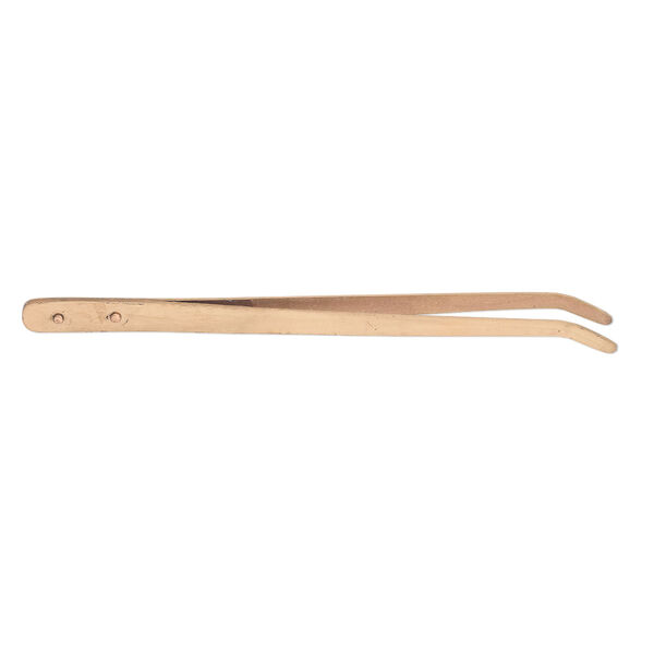 Tongs, copper, 8-3/4 inch curved. Sold individually. image number 0